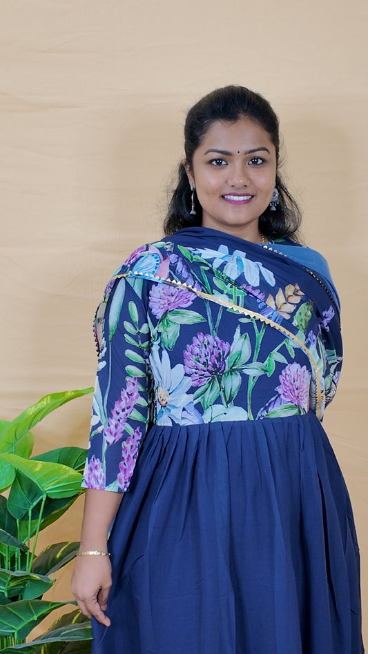 BLUE ANARKALI SET