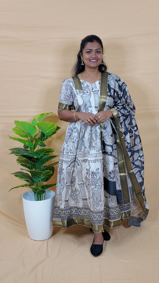 KALAMKARI WHITE SET